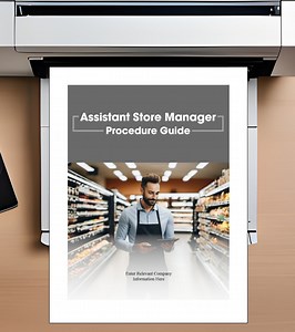 Assistant Grocery Store Manager Procedure Guide MS Word Editable Template - Etsy