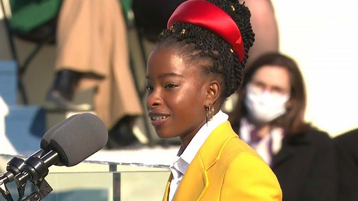 38K views · 1K reactions | 22-year-old Amanda Gorman captured the seriousness of the moment we are living through with her inaugural poem | Entertainment Tonight | Facebook