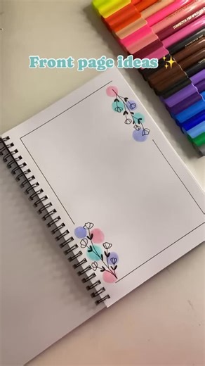 Raksha Pai | Artist 🎨 👩‍🎨 on Instagram: "Follow for more ideas 💡don’t forget to save and share 🎨💕 #brushpen #borderdesign #projectdecoration #pageborder #coverpagedesign [ front page decoration, border ideas , assignment, project designs , aesthetic, easy border design ideas, sketch pen, brush pen, easy art, brush pen designs, assignment decoration design, project border design, page border, front page ideas, aesthetic, minimal design for borders, easy border design for projects , explore 
