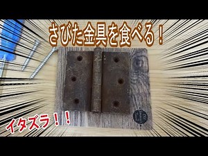 さびた金具はおいしいの？ドッキリ！
