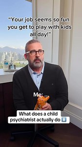 What does a child psychiatrist actually do? I’m a medical doctor with four years of medical school and five years of residency in adult and child psychiatry. I work with children and teens, from crib to college, who are struggling with their mental health. I assess, diagnose, and treat challenges like anxiety, depression, ADHD, trauma, and more. Treatment I provide can include therapy, medication, and recommendations to support the child at home, at school, and in their community. I also make su