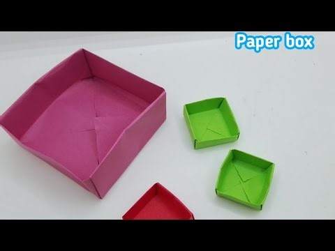 How to make paper box.#easy #papercraft #box