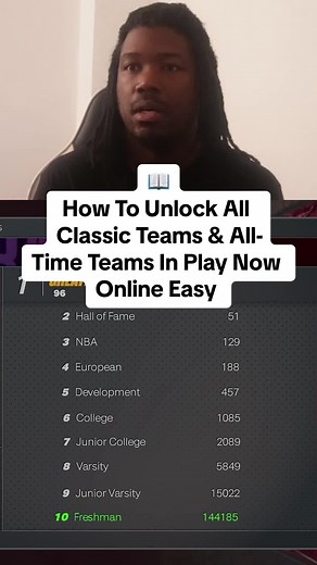 Tips How To Unlock All Classic Teams and All Time Teams In Play Now Online NBA 2K #fyp #gaming #fypシ #nba2k #2kcommunity #viral #trending #videogames
