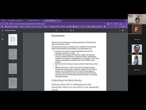 Role Taker 2 Grammarian Onwards