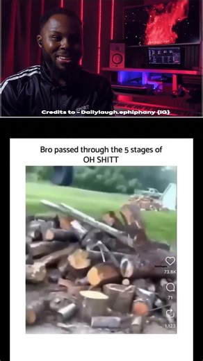 Bro passed through the 5 stages of OH SHIT