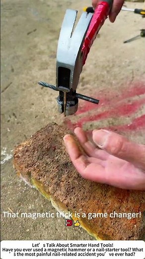 Magnetic Hammer – One‑Handed Nailing Without Holding the Nail! 🔨🧲