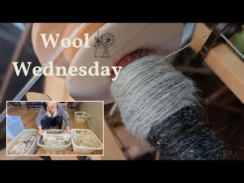 Wool (& Mohair) Wednesday. Hand blending mohair and wool and carding.