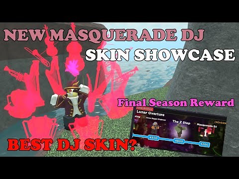 The New Masquerade DJ Skin Showcase, BEST DJ SKIN IN THE GAME? || Tower Defense Simulator