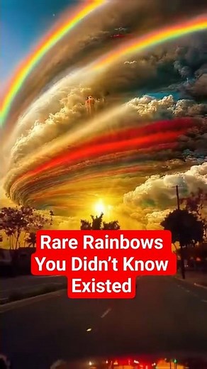 5 Rarest Rainbows in Nature You Won’t Believe Exist! 😱 #shorts