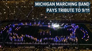 315K views · 11K reactions |  The U-M marching band closed out their 9/11 tribute halftime show with a medley of patriotic classics. | MLive.com | Facebook