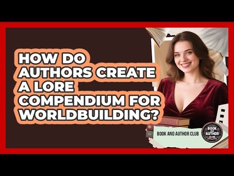 How Do Authors Create A Lore Compendium For Worldbuilding? - Book and Author Club