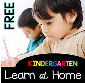 FREE Learn At Home Pack for Kindergarten — Keeping My Kiddo Busy