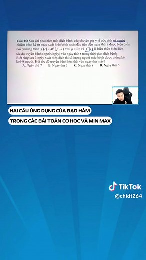 Ứng Dụng Đạo Hàm Trong Cơ Học và Tối Ưu Hoá
