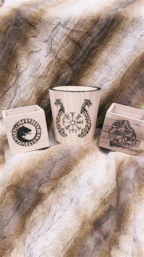 Some favorite Norse designs #fyp #handmaidheathen #heathen #drakkar #wolf #runes #vegvisir #norsetok #norsepagan