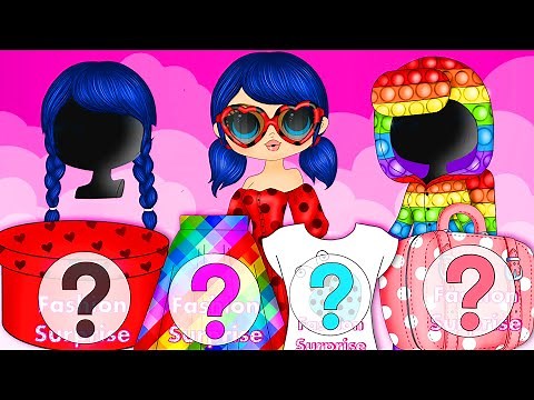 Miraculous Ladybug Dress for Marinette + More Surprises - DIY Paper Dolls & Crafts