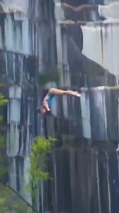 Why did they throw a stone before cliff diving? #shock | Asare Obed