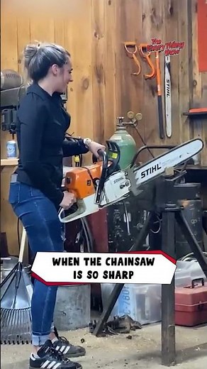 Chainsaw Fail Caught on Camera! 😱🪚😂