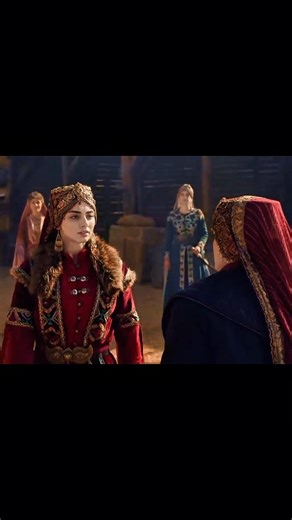 Bala Hatun Defeats Begum Hatun in Sword Fight ⚔️#yuotubshort #kurulusosman #atv.