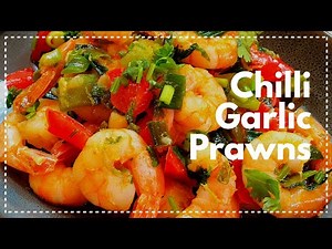Super spicy delicious chilli fried prawns | super quick chilli garlic prawns