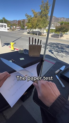 How to Test if Your Knife is Sharp with the Paper Test
