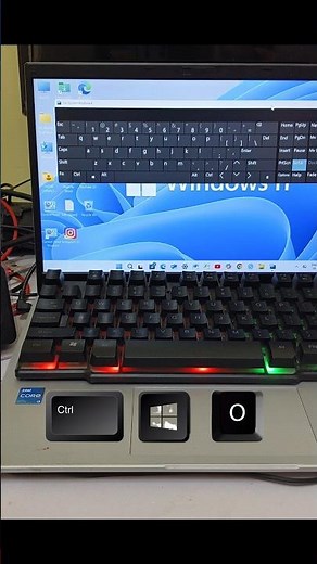 How to on Screen Keyboard using Keyboard Shortcut Key #computer #windows11 #tech #shortsfeed #short