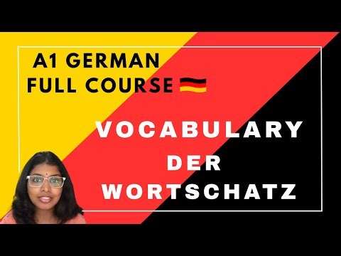 A1 German | Chapter 1_8 – Vocabulary | Wortschatz | Guten Tag! | Good Day