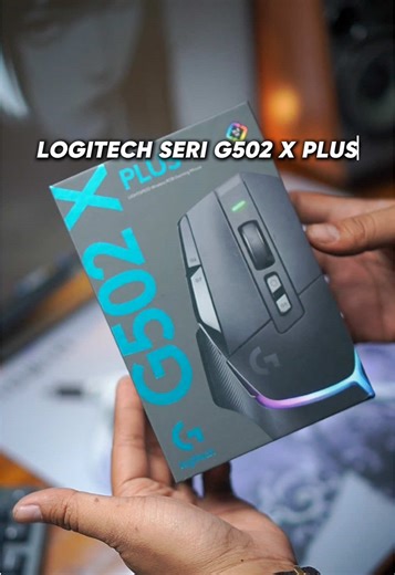Mouse gaming terlaris dari Logitech dan beneran bagus 🙌 #logitech #g502xplus #mousegaming