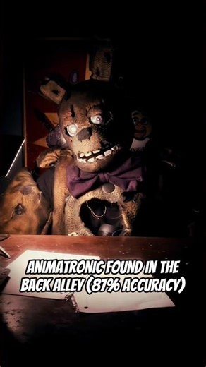 Animatronic found in the back alley (87% Accuracy) #fnaf #fnafcosplay #fnafmovie2 #fnafmemes #fnaf3