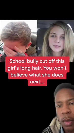 School bully cut off this girl’s long hair. You won’t believe what she does next #fyp #truestory | Reta Hays