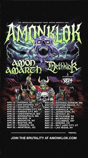 AMONKLOK: North America with ‪@MetalocalypseDethklokMusic‬ is coming to a city near you