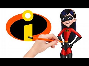 How to draw Violet Parr from The Incredibles