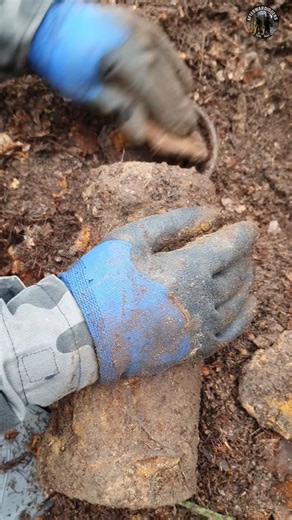 We dug up a German WWII gas mask canister