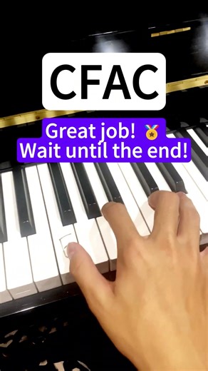 F major 4 notes chord - easy piano tutorial