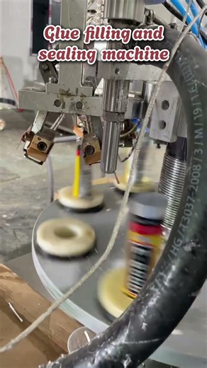 Glue filling and sealing machine #machine #factory