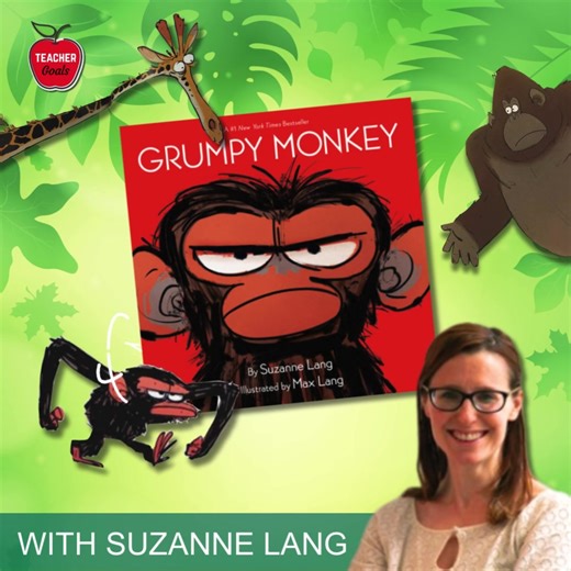 🐒 Dive into the world of Jim Panzee in 'Grumpy Monkey' by Suzanne Lang on World Read Aloud Day, Feb 7th! A New York Times bestseller that's hilarious and heartfelt. 🌟 Perfect for kids learning about emotions. Join us: https://buff.ly/3T5Yvmb. | Help A Teacher