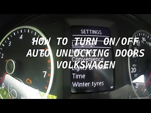 VOLKSWAGEN CONVENIENCE FEATURES AUTO UNLOCKING/LOCKING DOORS
