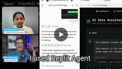 Inception moment: AI building AI 🤯 I used Replit Agent to build an AI assistant for my app: live, in real time, no code, no API keys. This is the moment where the chat went crazy and you could see… | Manny Bernabe | 11 comments