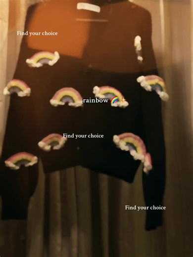 Colorful Rainbow Cardigan for Cozy Days