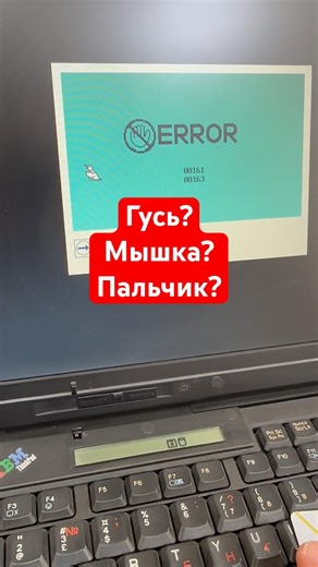La IBM din 1999 în BIOS apare Gîscâ? Și cînd în Apple apare touchbar? #ibm #touchbar #fan #nanoteh