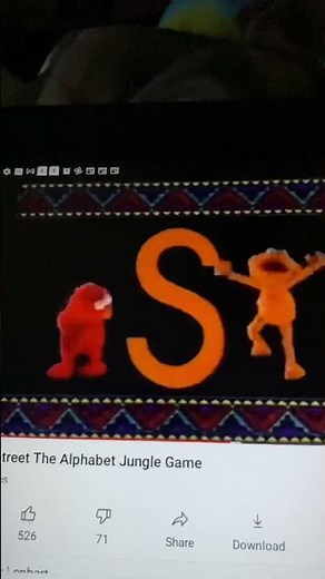 Sesame Street Dancing Petroglyphs Letter S