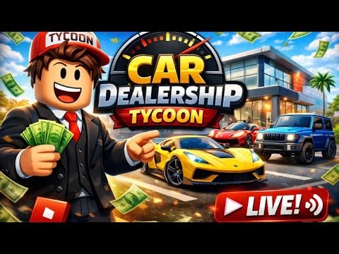 LIVE ON🔥| CAR DEALERSHIP TYCOON EM BUSCA DAS NAVES🏄