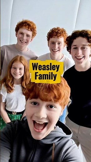 The Weasley Family Reimagined ✨ | Ron, Ginny, Fred, George & Percy #HarryPotter #Weasleys #TheBurrow