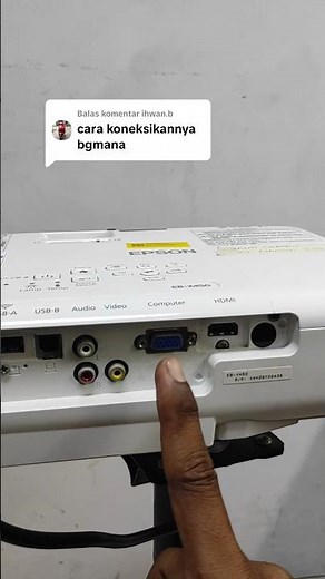 HOW TO CONNECT AN EPSON PROJECTOR #shorts #projector #epson #epsonprojector #tutorial
