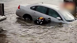 223K views · 280 reactions | This car was sinking fast and the man inside needed help.  | Humankind | Facebook