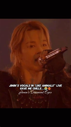Jimin singing "Like Animals" live got me emotional 😭❤️‍🔥 #shorts #jimin #bts #shortsfeed #fyp