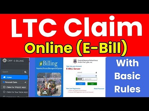 LTC Claim Online (E-Bill) with basic rules 🔴Live process video LTC ✅ क्लेम ऑनलाइन कैसे करें