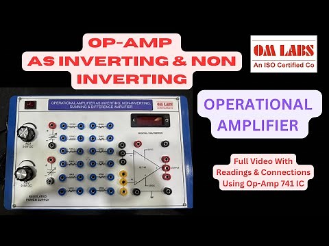 OP-AMP AS INVERTING AND NON INVERTING AMPLIFIER | OMLABS | Electronics experiment