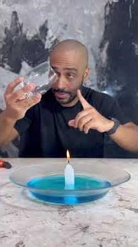 This Candle Experiment Pulls Water Like Magic 👀#experiment #science #reaction #curiosity #physics