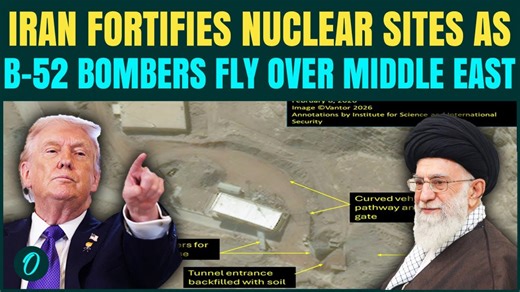 Iran fills Isfahan site tunnels? Khamenei fully ready to protect nukes as B-52 fly over Iran skies