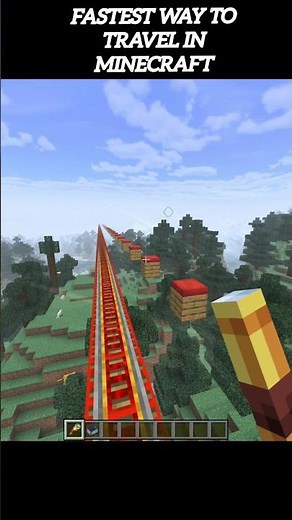 FASTEST Way to Travel in Minecraft! #shorts #minecraft #gaming
